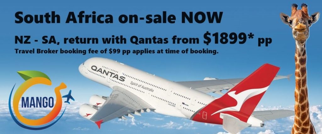 Qantas 1899 special to JNB
